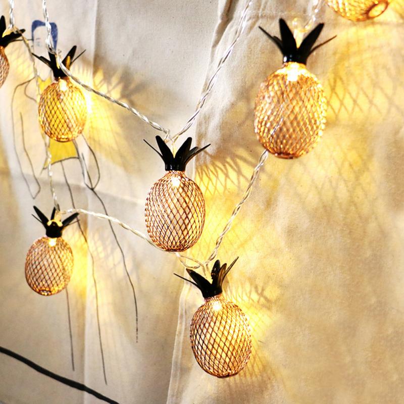 Battery Powered LED Pineapple Light String 1.5M/3M/6M