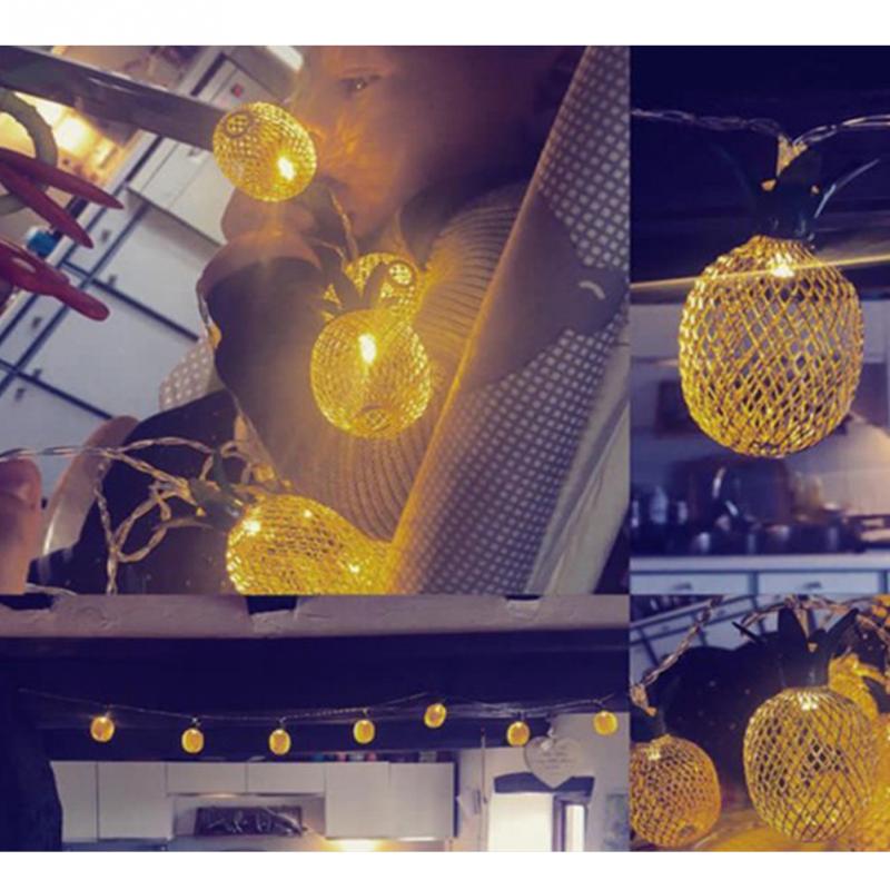 Battery Powered LED Pineapple Light String 1.5M/3M/6M