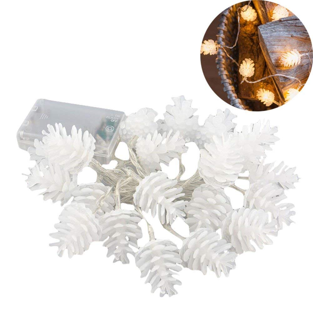 Battery Powered LED Pinecone Shape Light String 1.5M/2.2M/3M/5M