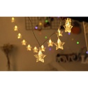 Battery Powered LED Star Clip Light String 1.5M/3M/6M