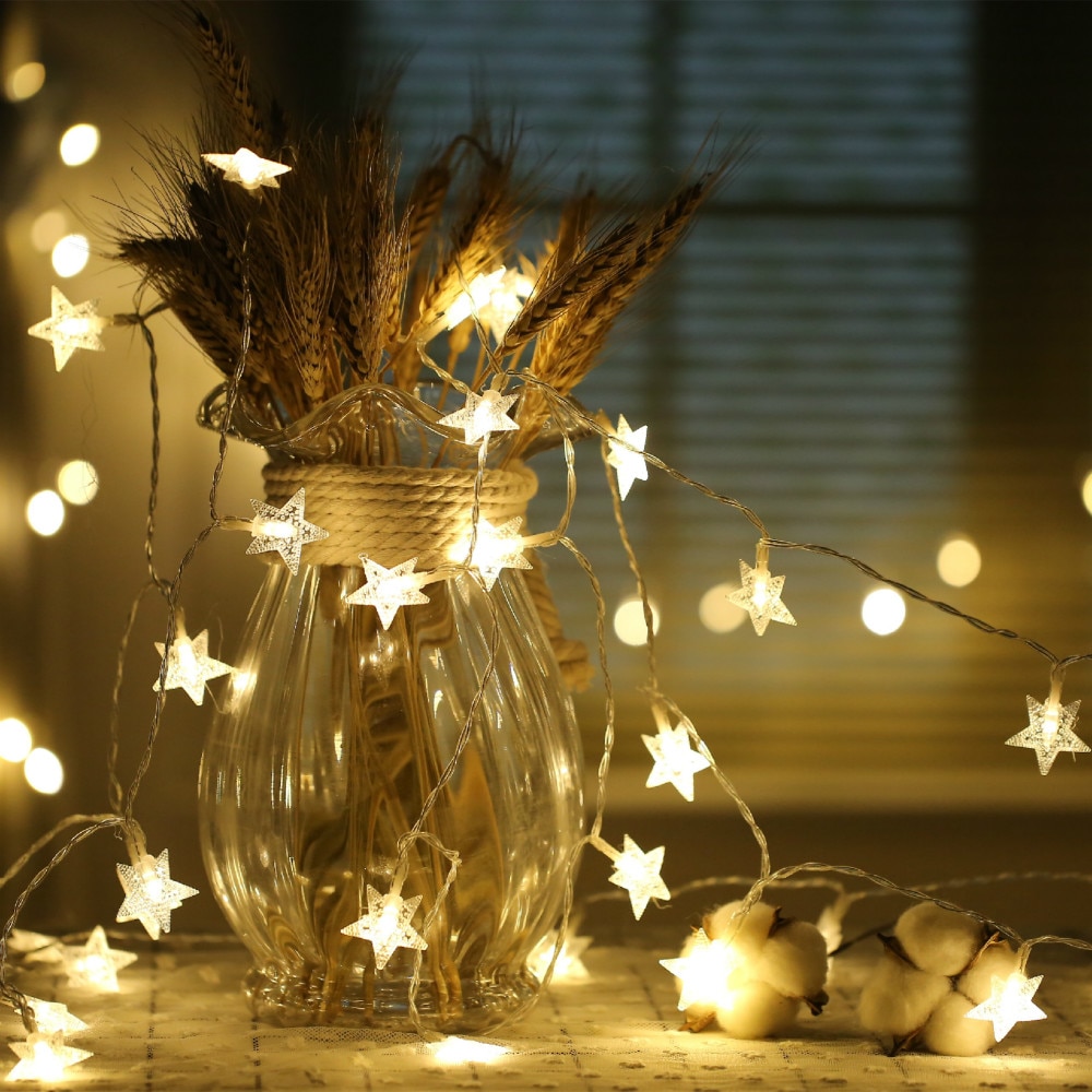 Battery Powered LED Star Light String 1.5M/3M/6M/10M