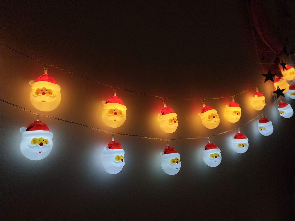 Battery Powered LED Santa Claus Light String 1.5M/3M/4.5M