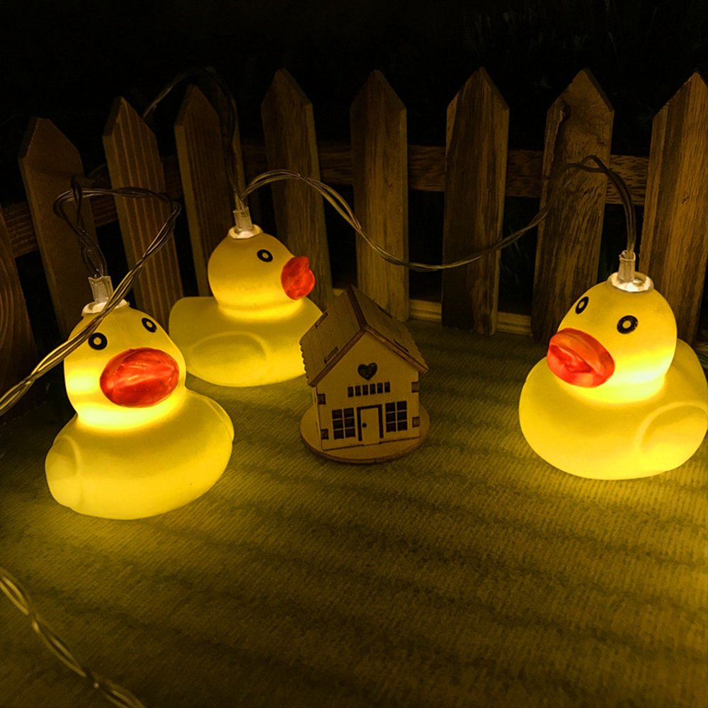 Battery Powered LED Small Yellow Duck Light String 1.5M/2M/3M