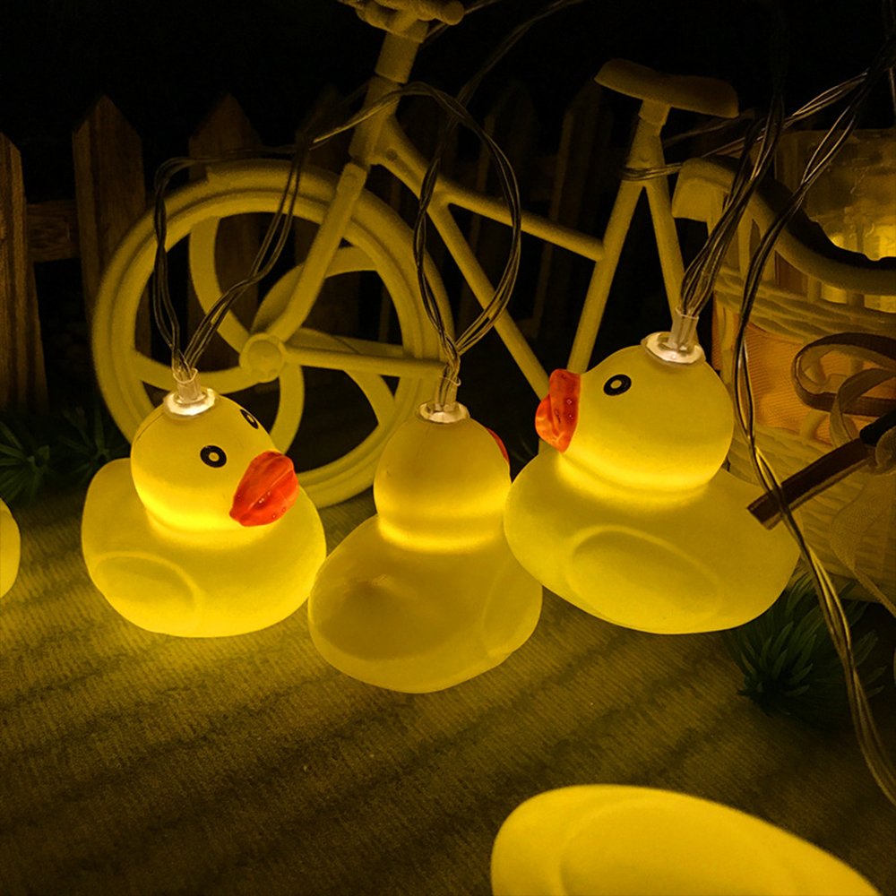 Battery Powered LED Small Yellow Duck Light String 1.5M/2M/3M