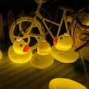 Battery Powered LED Small Yellow Duck Light String 1.5M/2M/3M