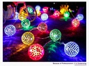 Battery Powered LED Mirror Ball Light String 1.5M/2.2M/3M