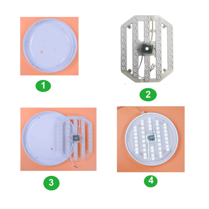 Ceiling Lamps Lighting Source LED Module 50W 38W 24W  Double Color with Lens Modules