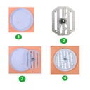Ceiling Lamps Lighting Source LED Module 50W 38W 24W  Double Color with Lens Modules