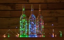 Cork Shaped Battery Powered LED Fairy Light String Silver Wire 1M/1.5M/2M