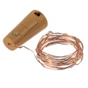 Cork Shaped Battery Powered LED Fairy Light String Copper Wire 2M