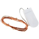 CR2032 Button Battery Powered LED Fairy Light String Copper Wire 1/2/3/4/5/6M
