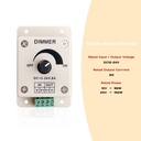 DC12-24V LED Strip Light Touch 1 Channel Dimmer Controller (Rotating)