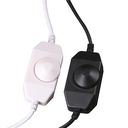 DC12-24V mini LED Dimmer ,Single Color Brightness Adjust on The Wire Line ,with DC Socket