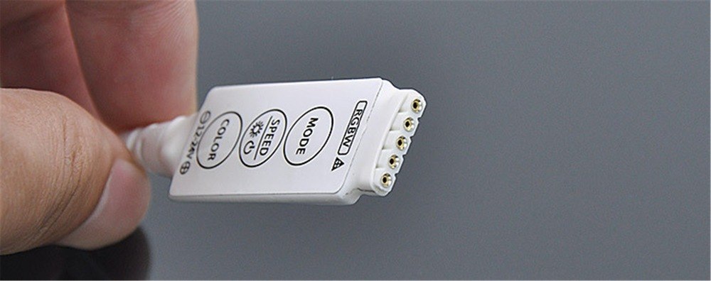 DC12-24V 2A*4CH (MAX:4A) Mini RGBW LED Controller with White OR Black Shell