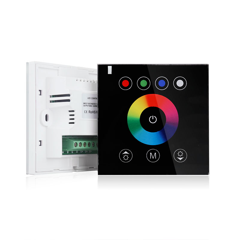 DC12-24V 4A/CH 4 Channels Full-Color Touch Panel RGBW Dimmable LED controller for Strip Light