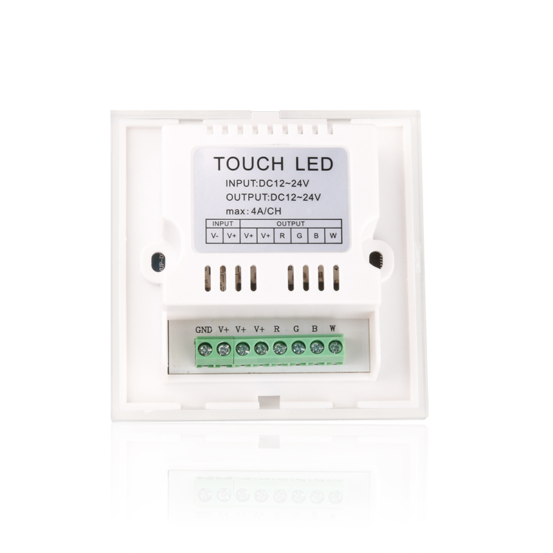 DC12-24V 4A/CH 4 Channels Full-Color Touch Panel RGBW Dimmable LED controller for Strip Light