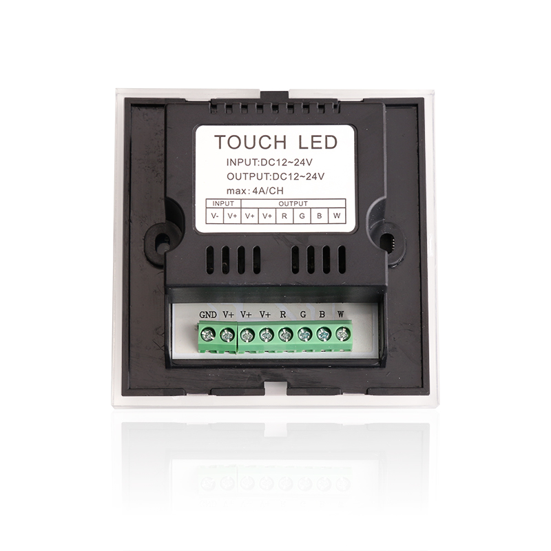 DC12-24V 4A/CH 4 Channels Full-Color Touch Panel RGBW Dimmable LED controller for Strip Light