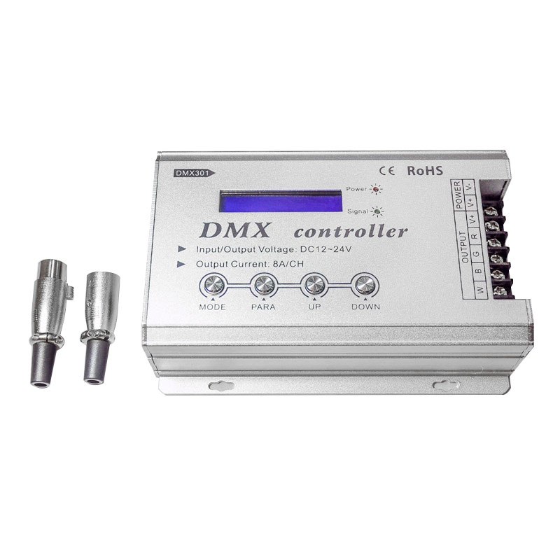 DC12-24V 8A/Channel Low Voltage LCD Display DMX Controller