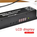 DC12-24V DMX512/1990 Standard RGB/RGBW PWM Dimmable LCD Display Decoder