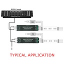 DC12-24V DMX512/1990 Standard RGB/RGBW PWM Dimmable LCD Display Decoder