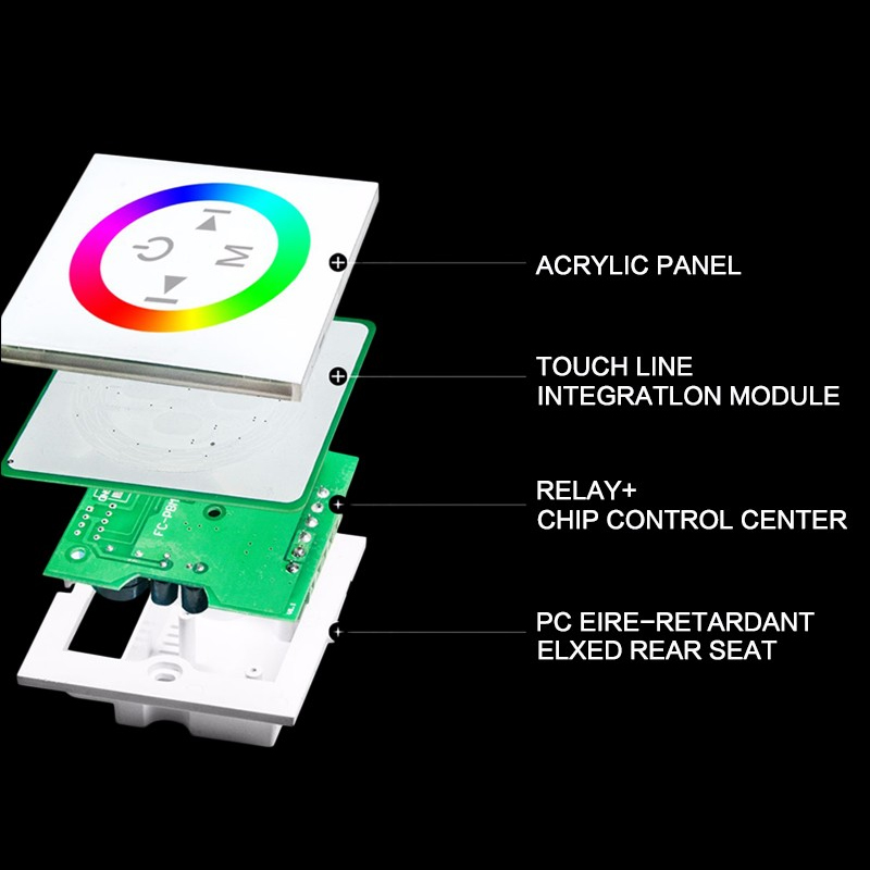 DC12V-24V 3CH Touch Panel Full-Color Controller 