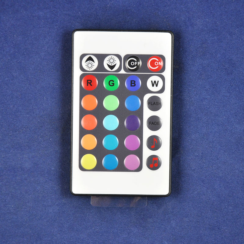 DC12/24V 24key IR Remote Control Aluminum Audio Sound Sensitive LED RGB Music Controller