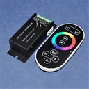 DC12-24V LED RF RGB Touch Controller With 8key Remote Iron Shell 3channels