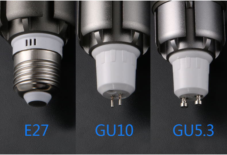 3W 5W 7W 9W E27 GU10 GU5.3 COB LED Bulb Lamp AC85-265V Home Light Aluminum No Dimmable Spotlight