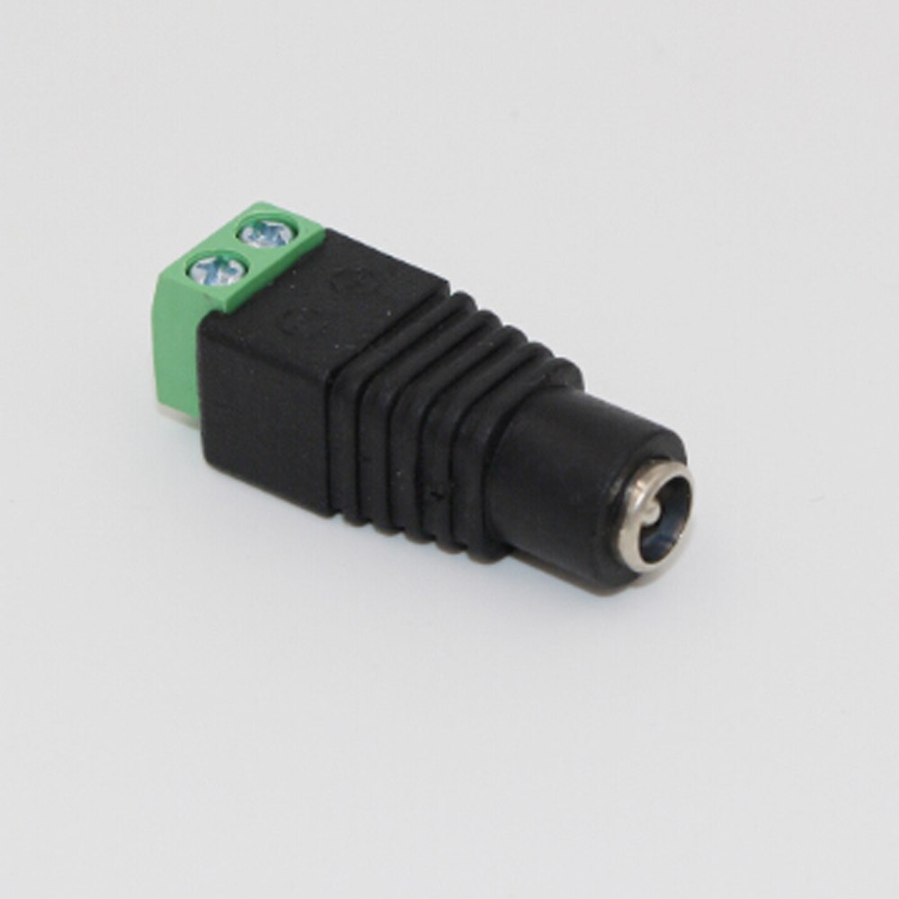  DC12V Male/Female DC 2.1 x 5.5mm Power /Jack Adapter Plug for CCTV 5050/3528 LED Strip Light Power Supply