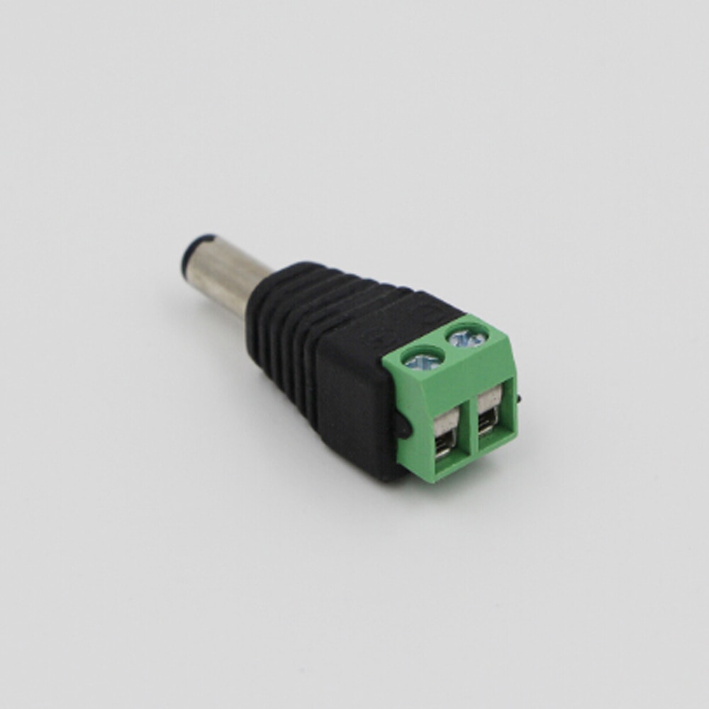  DC12V Male/Female DC 2.1 x 5.5mm Power /Jack Adapter Plug for CCTV 5050/3528 LED Strip Light Power Supply