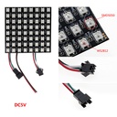 DC5V SMD 5050 RGB WS2812 Full Color Flexible Pixel Panel Screen Size 8*8 / 16*16 /8*32 64/256LEDs