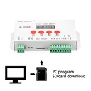 DC5V-24V SD Card LED 2048 Pixels Program Controller SPI Signal Output with Address Writing Function for WS2811, WS2812B, APA102