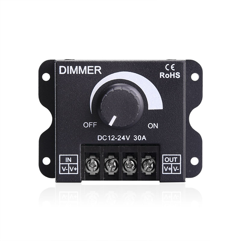 DC12V 24V Rotating LED Dimmer Switch Adjustable Brightness LED Controller 