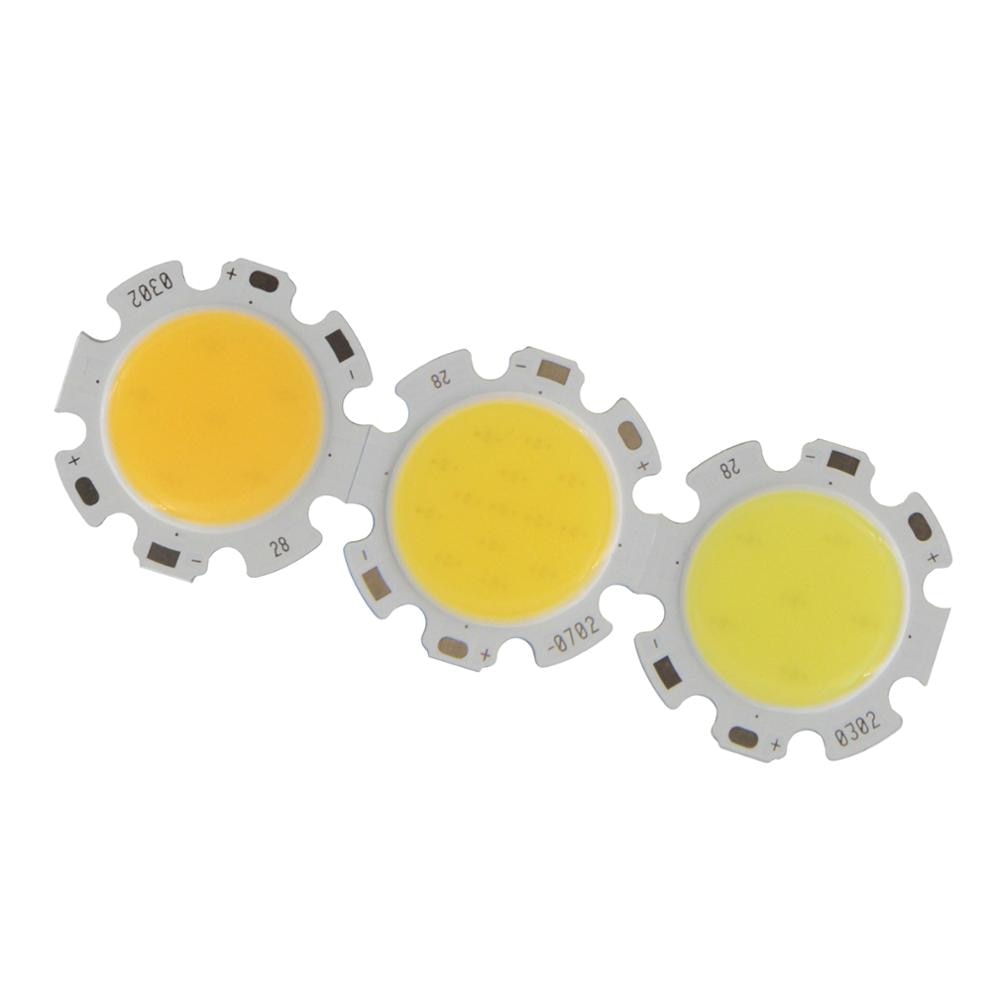 3W 5W 7W10W  LED COB Module LED COB Round Panel 300mA 28mm PCB 20mm Emitting Area 