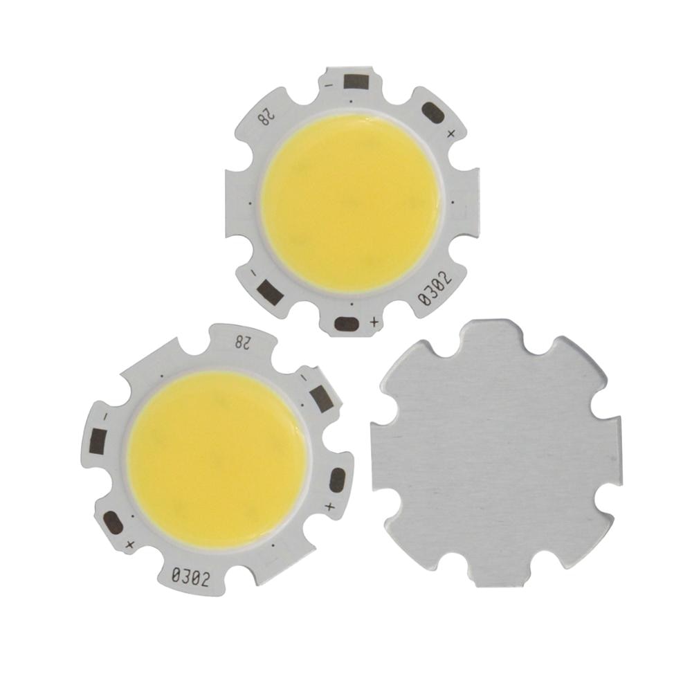 3W 5W 7W10W  LED COB Module LED COB Round Panel 300mA 28mm PCB 20mm Emitting Area 