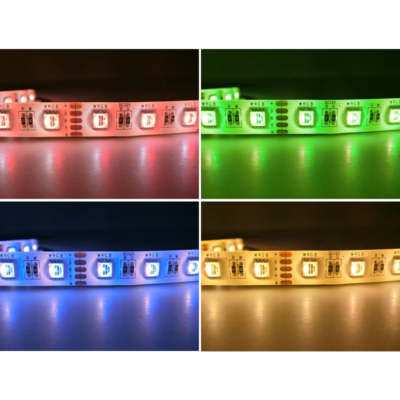 DC 12V 5050 SMD Flexible LED Strip 60LEDs/m 4 in 1 RGBW Emitting RGB+White / RGB+Warm White