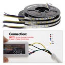 DC 12V 5050 SMD Flexible LED Strip 60LEDs/m Emitting RGB+CCT /RGB + White + Warm White