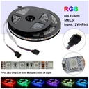 DC 12V 5050 SMD Flexible LED Strip 60LEDs/m Emitting Warm White /Cold White /RGB /RGBW /Pink /Ice Blue