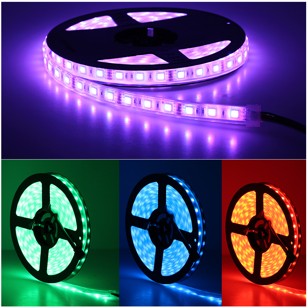 DC 12V 5050 SMD Flexible LED Strip 60LEDs/m Waterproof IP67 / IP68