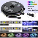 DC 12V 5050 SMD Flexible LED Strip Emitting RGB RGBW RGBWW