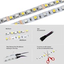 DC 12V/24V 5050 SMD Flexible LED Strip 60LEDs/m 96LEDs/m Emitting RGBW RGB + White / RGB + Warm White