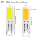 3W 5W G9 COB LED Halogen Bulb AC220V Home Light LED Silica Gel Lamp