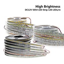 DC 12V 5054 SMD LED Flexible Strip 120LEDs/m Waterproof IP20/IP65/IP67 Emitting Warm White Cold White Ice Blue Pink