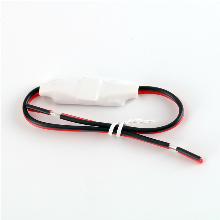 DC5V DC12V DC24V 12A Mini Single Color LED Strip Dimmer Controller with Card Type Remote + Red & Black Connect Line