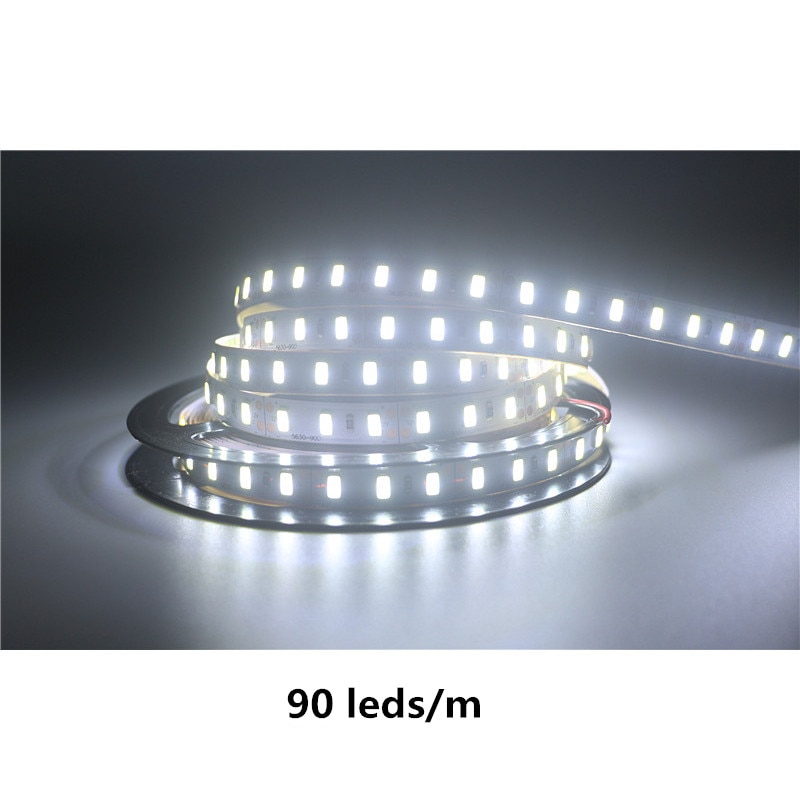 DC 12V 5630 SMD LED Flexible Strip 90 LEDs/m Waterproof IP20/IP65/IP67 Emitting White/Warm White/Red/Green/Blue