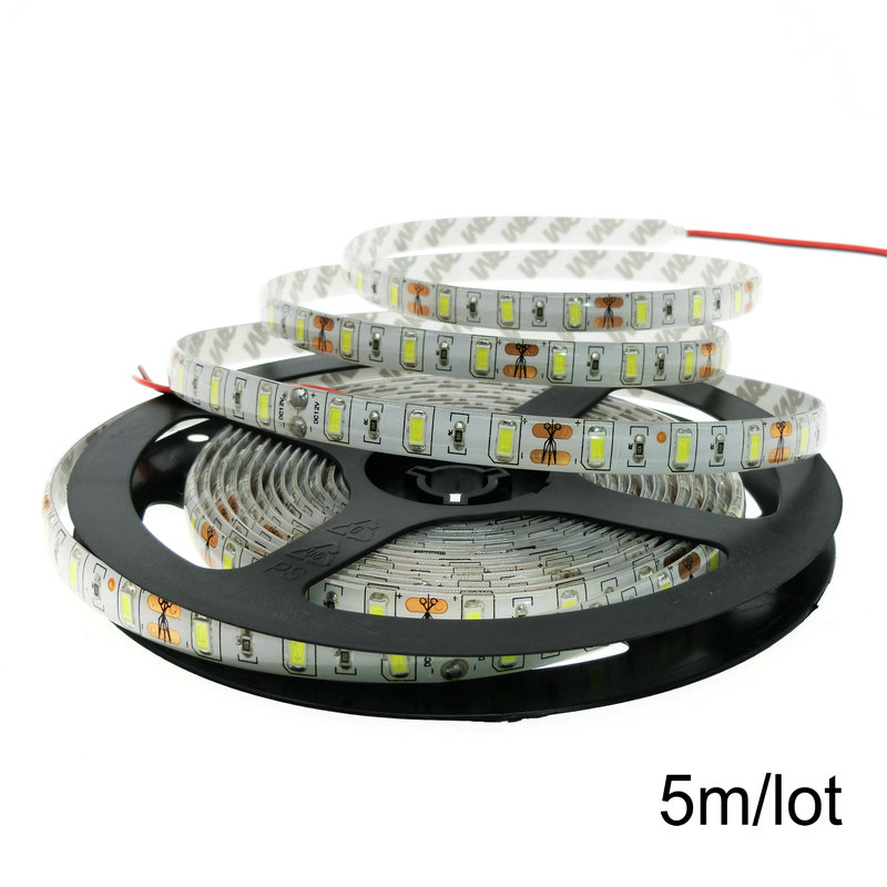 DC 12V 5730 SMD Flexible LED Strip 60LEDs/m Emitting White/Warm White/Cold White