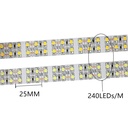 DC 12V 2835 SMD Flexible LED Strip 240LEDs/m Double Row Waterproof IP20/IP65/IP67