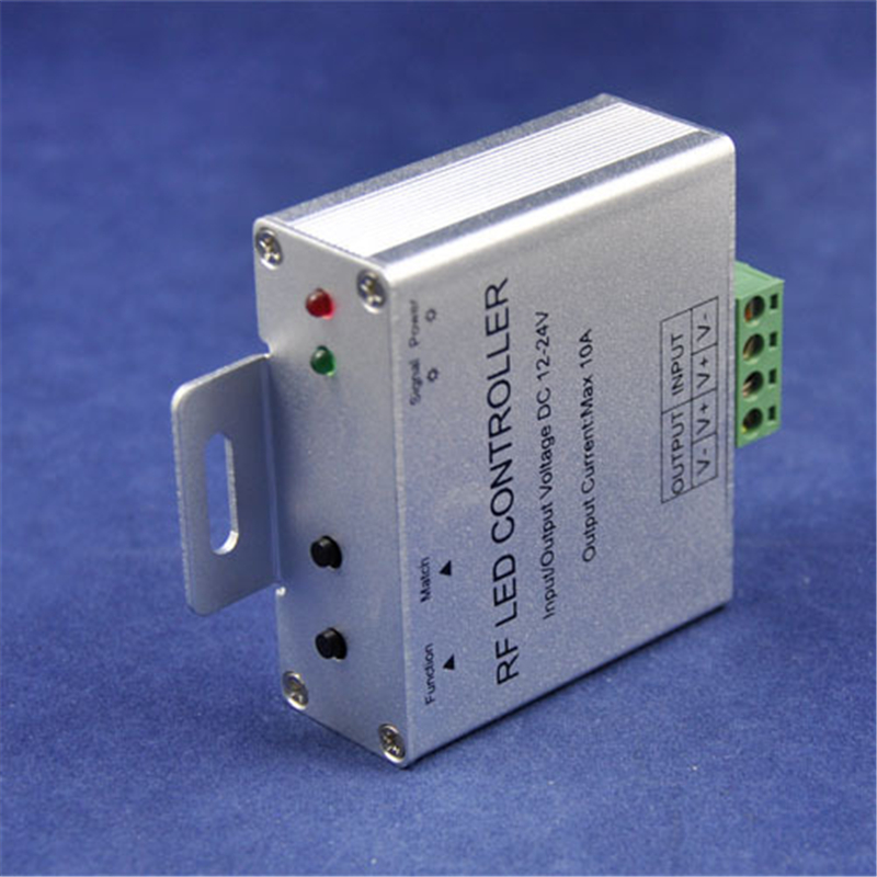 DC12V-24V Touch 5-Key Remote Aluminum Single Color RF LED Dimmer Touch Panel Remote for LED Strip Rigid Light SMD5050