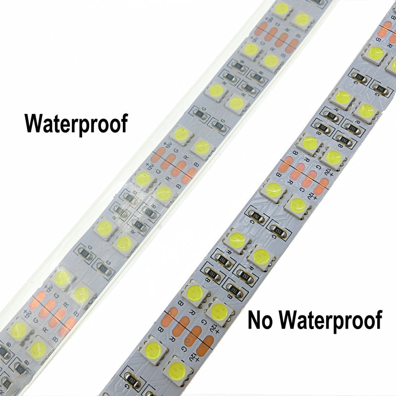 DC 12V 5050 SMD Flexible LED Strip 120LEDs/m Silicone Tube Waterproof Double Row