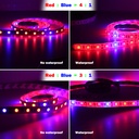 DC 12V 5050 SMD Flexible LED Strip Grow Light Emitting Red Blue 3:1 / 4:1 / 5:1